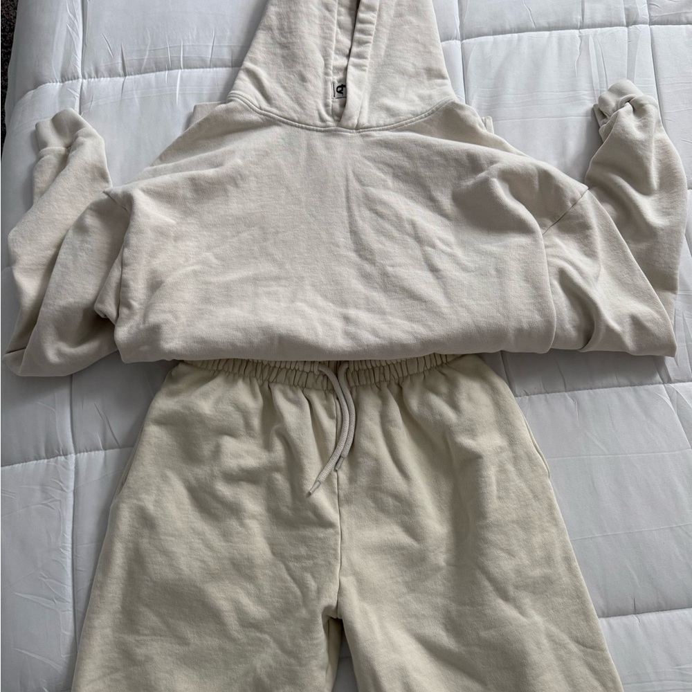 Women's Cream Track Pants